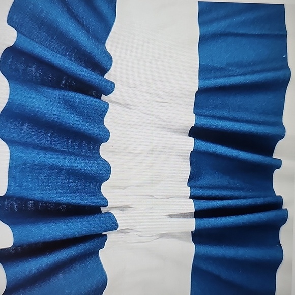 NWT Hesxuno Blue and White Striped Sleeveless A Line SWIM Midi Dress/Coverup XL - Picture 4 of 8